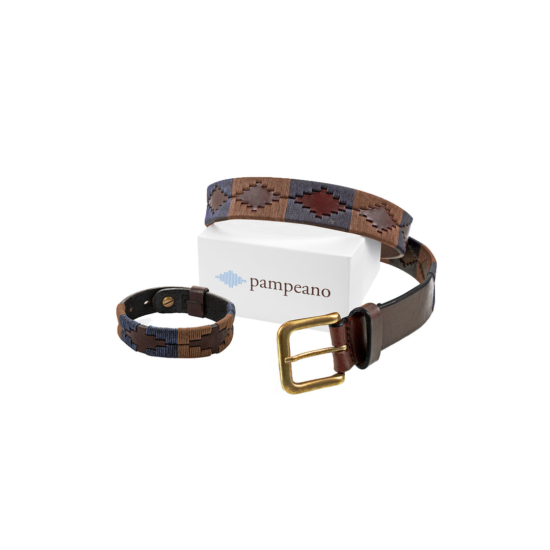 Choice of Any Leather pampeano Polo Belt and Bracelet - Gift Package - pampeano UK