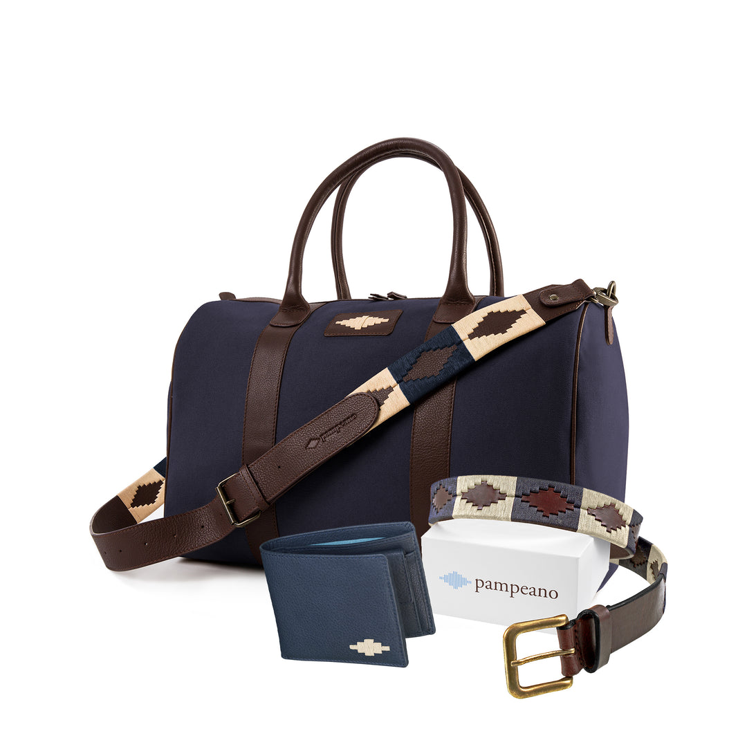 Choice of Any pampeano Polo Belt, Leather Wallet and Canvas & Leather 'Varon' or 'Escapada' - Gift Package - pampeano UK