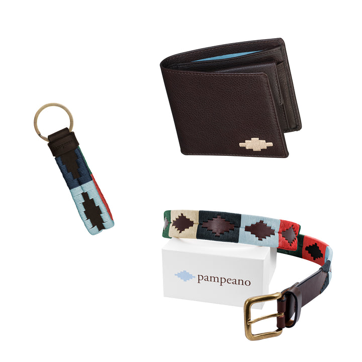 Choice of Any pampeano Polo Belt, Leather Wallet & Keyring - Gift Package - pampeano UK