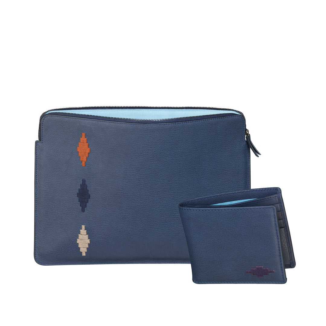 Choice of Any Leather Laptop Sleeve and Wallet - Gift Package - pampeano UK