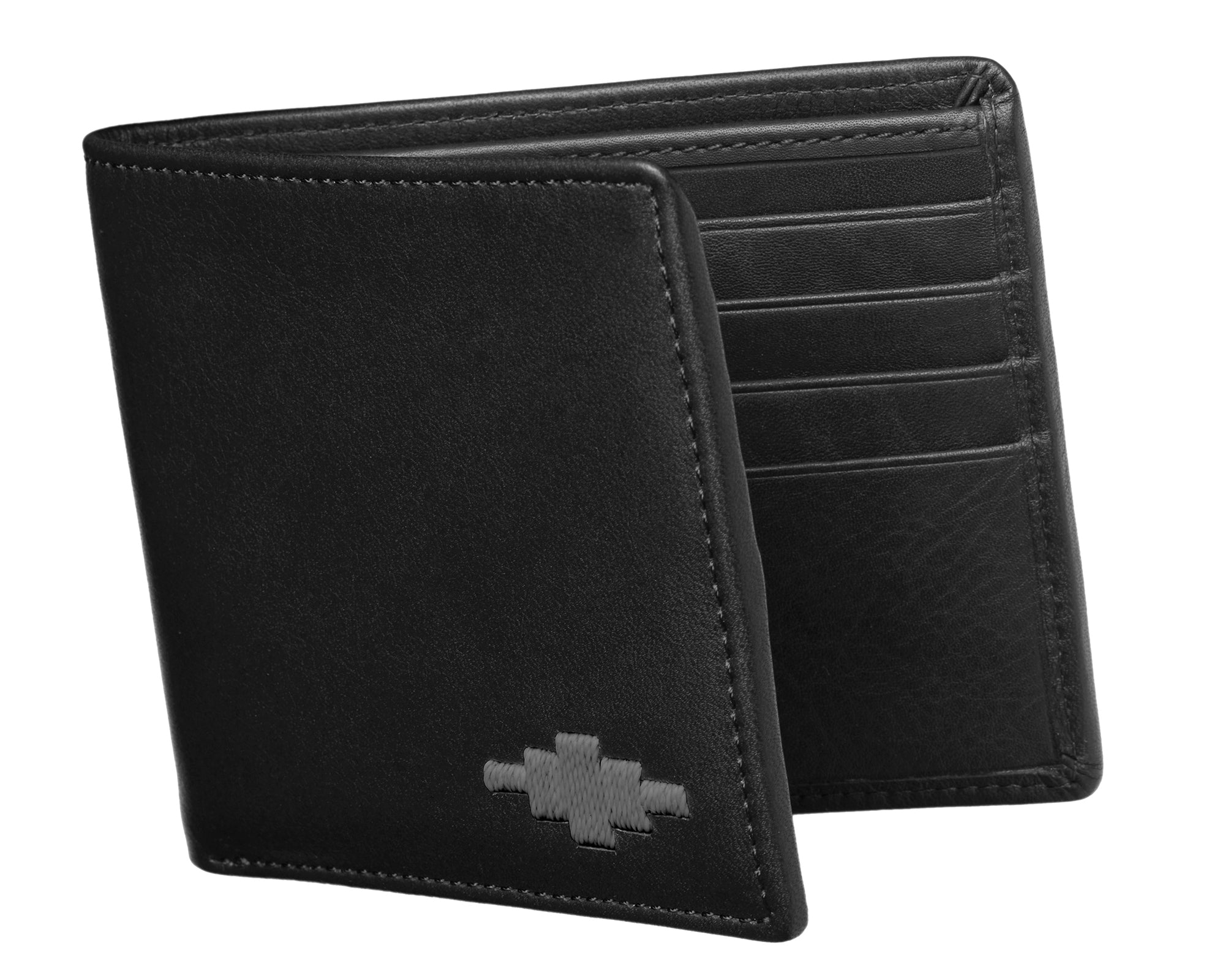 Dinero Card Wallet - Black Leather