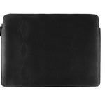 'Folio' Laptop Case - Black Leather - pampeano UK