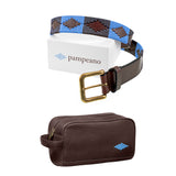 Auswahl zwischen einem beliebigen Pampeano-Gürtel und einer beliebigen Leder-Kulturtasche – Geschenkpaket