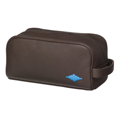 Hombre Washbag - Brown Leather