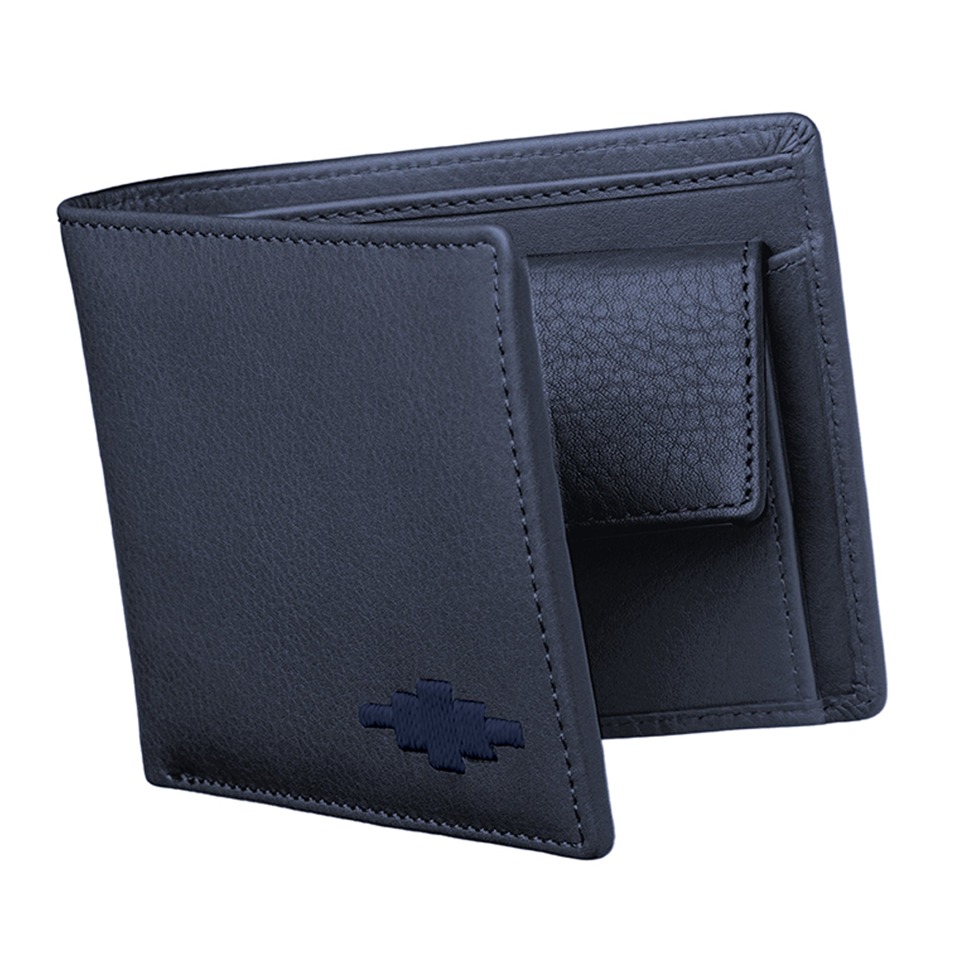 Moneda Münzbörse - Marineblaues Leder