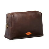 Afeite Kulturtasche - Braunes Leder