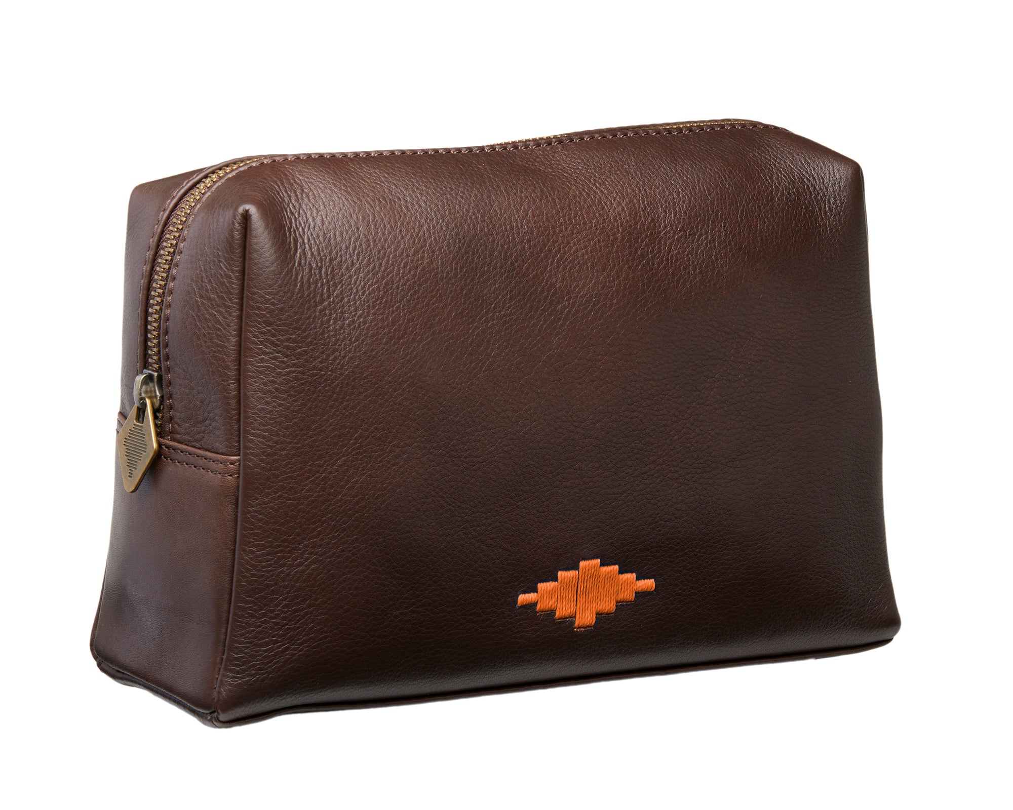 Afeite Kulturtasche - Braunes Leder