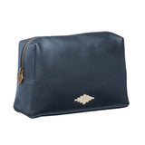 Afeite Kulturtasche - Marineblaues Leder