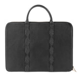 Empresario Briefcase with Complimentary Azteca Scarf - Black Leather