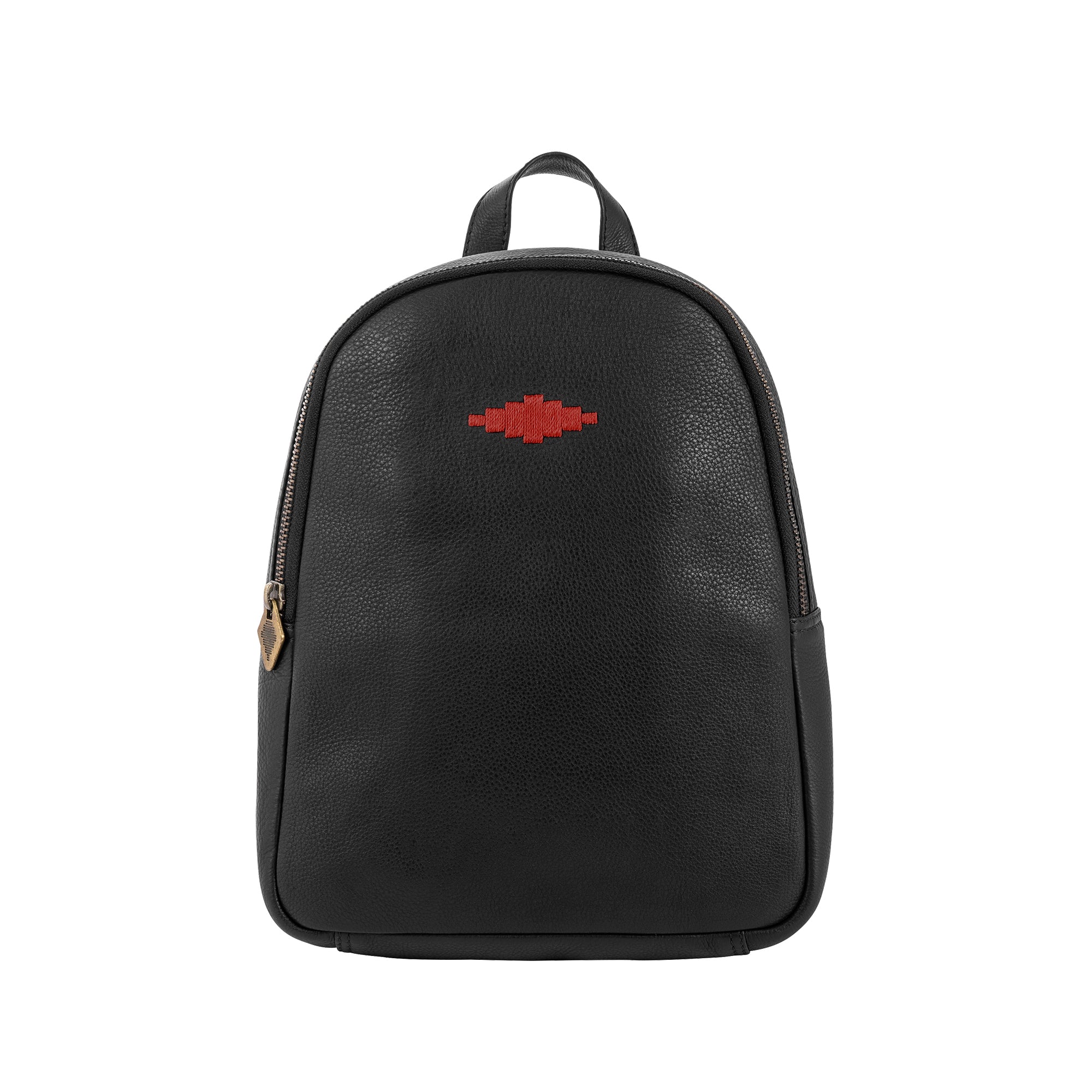 Black leather mini backpack online