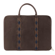 'Empresario' Briefcase - Brown Leather - pampeano UK