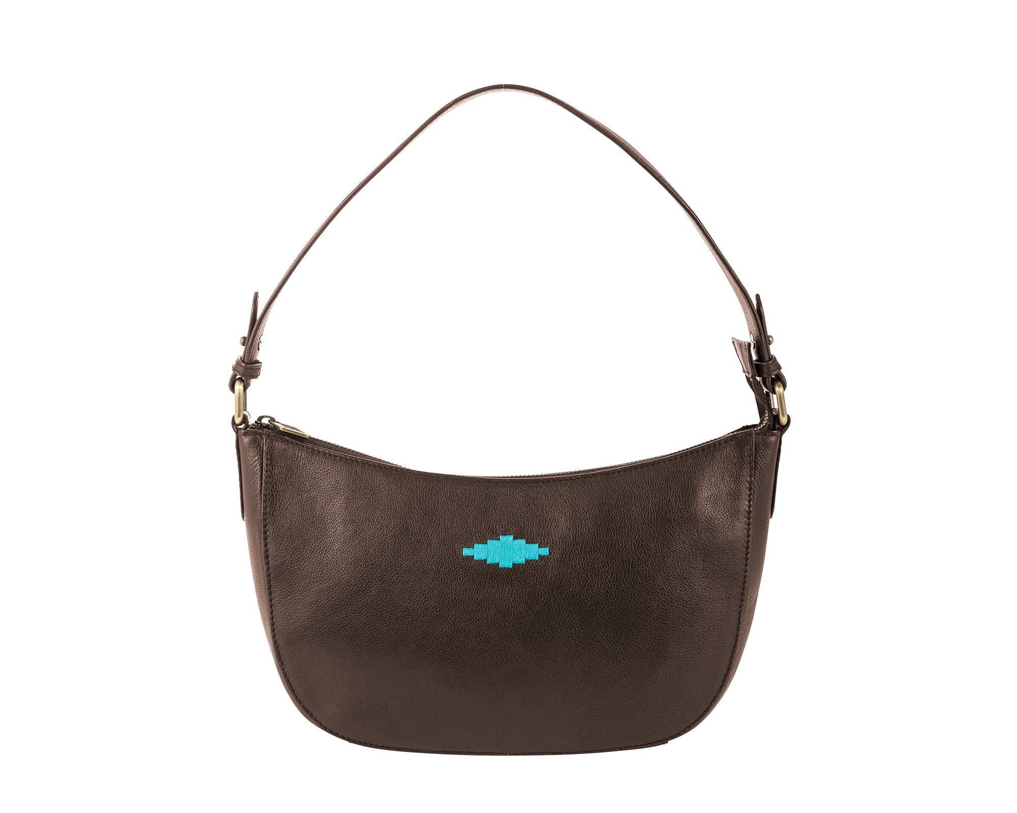 'Joven' Small Handbag - Brown Leather - pampeano UK