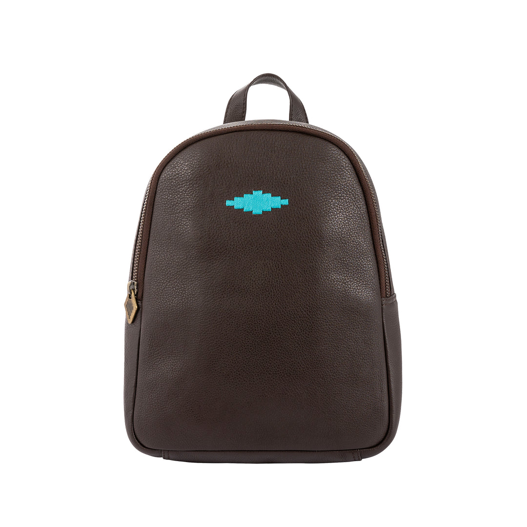 'Viajera' Small Backpack - Brown Leather - pampeano UK