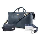 Choice of Any Large Leather Travel Bag, Belt and Washbag