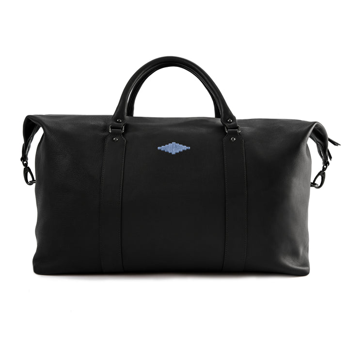 Caballero Large Travel Bag - Black Leather
