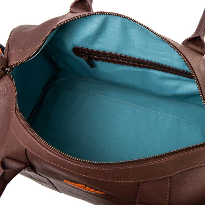 Caballero Large Travel Bag - Brown Leather