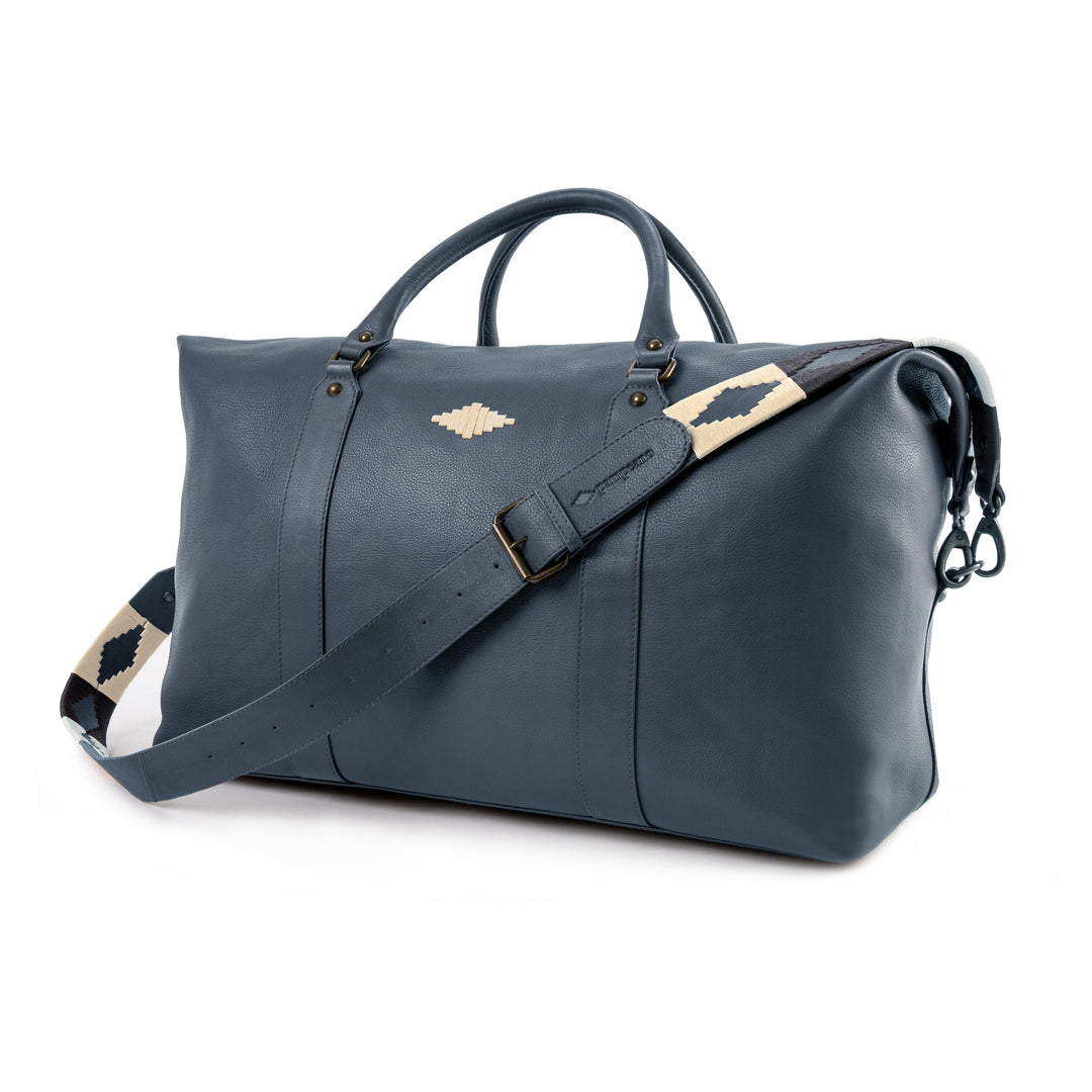Caballero  Travel Bag with Complimentary Sueno Scarf - Navy Leather