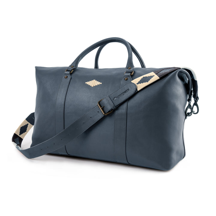 Caballero  Travel Bag with Complimentary Sueno Scarf - Navy Leather