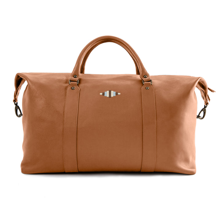 Caballero Travel Bag with Complimentary Sueno Scarf - Tan Leather