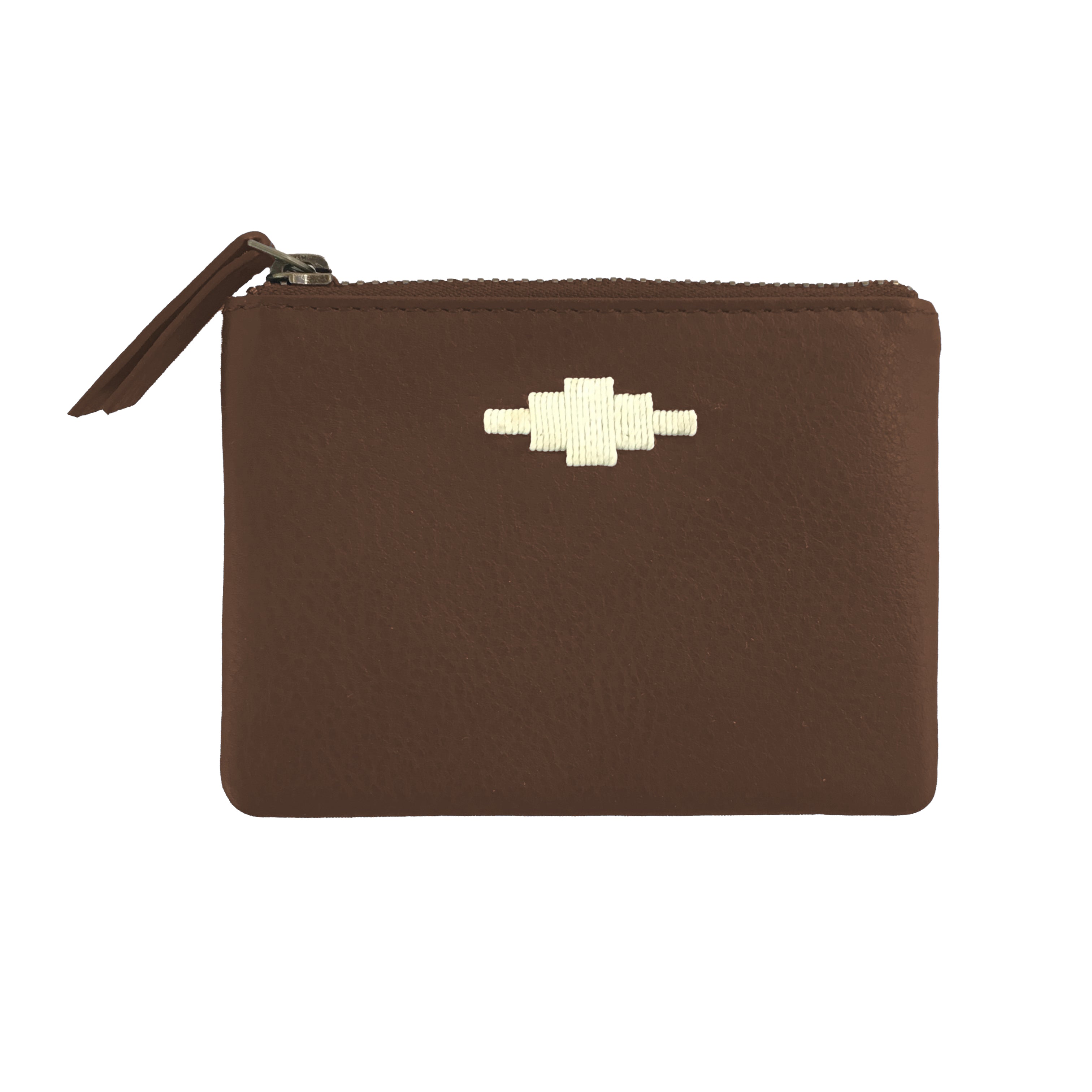 Cambio Pouch Purse - Brown Leather