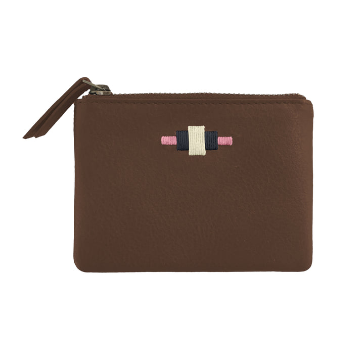 Cambio Pouch Purse - Brown Leather