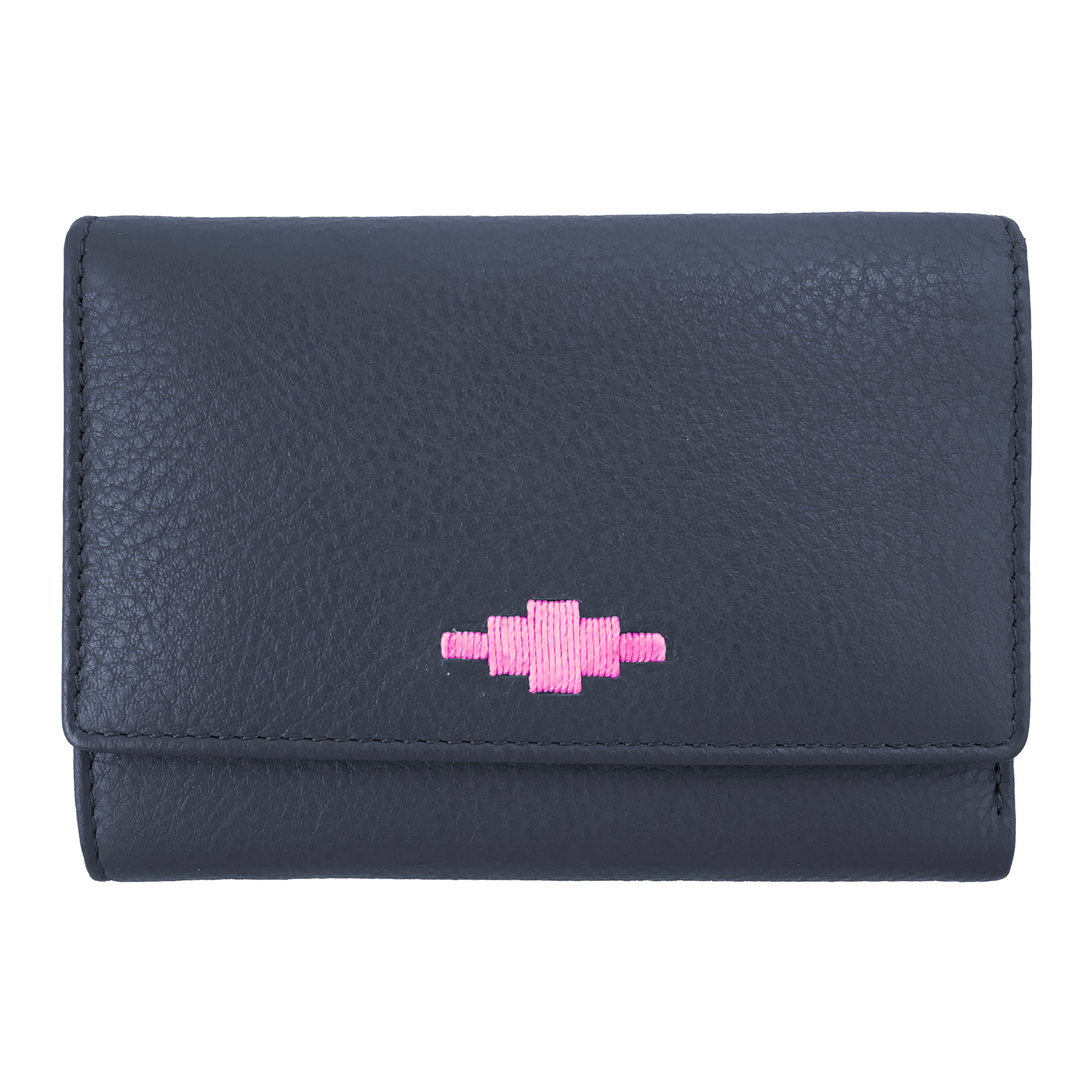 Chica Tri-fold Purse - Navy Leather