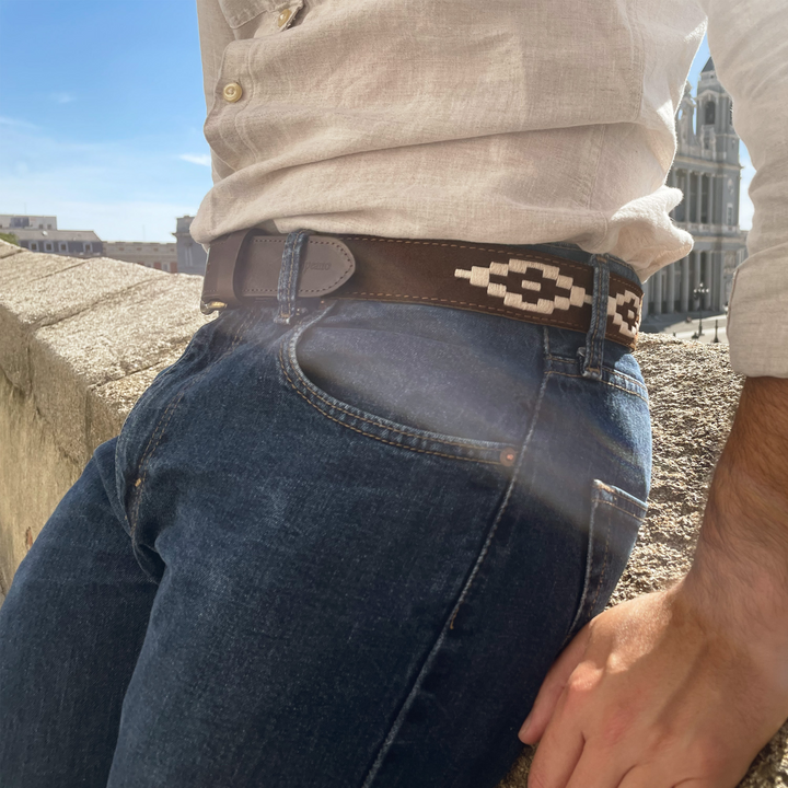 'Confianza' pampeano Polo Belt - Brown Suede - pampeano UK