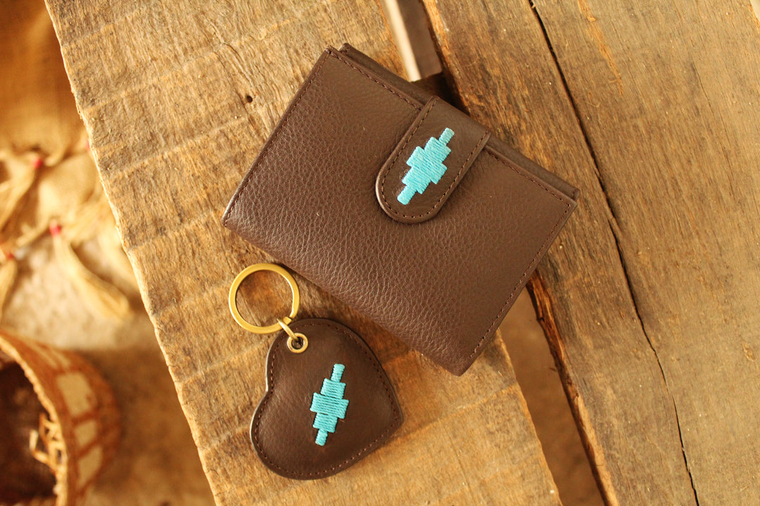 Exito Bifold Purse - Navy Leather
