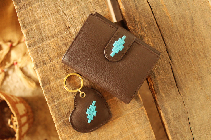 Exito Bifold Purse - Navy Leather