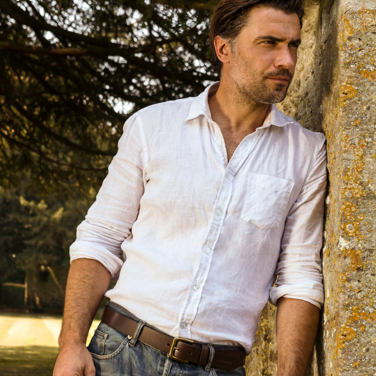 Brown Leather pampeano Belt - 'Papa' - pampeano UK