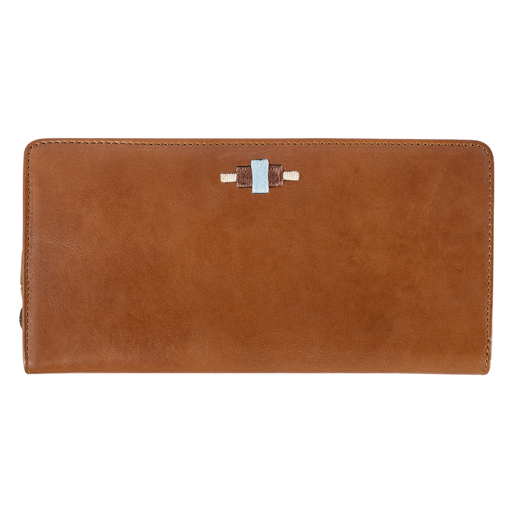 Rico Zipped Purse - Tan Leather