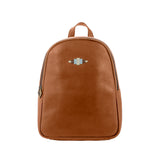 Viajera Small Backpack with Complimentary Scarf - Tan Leather
