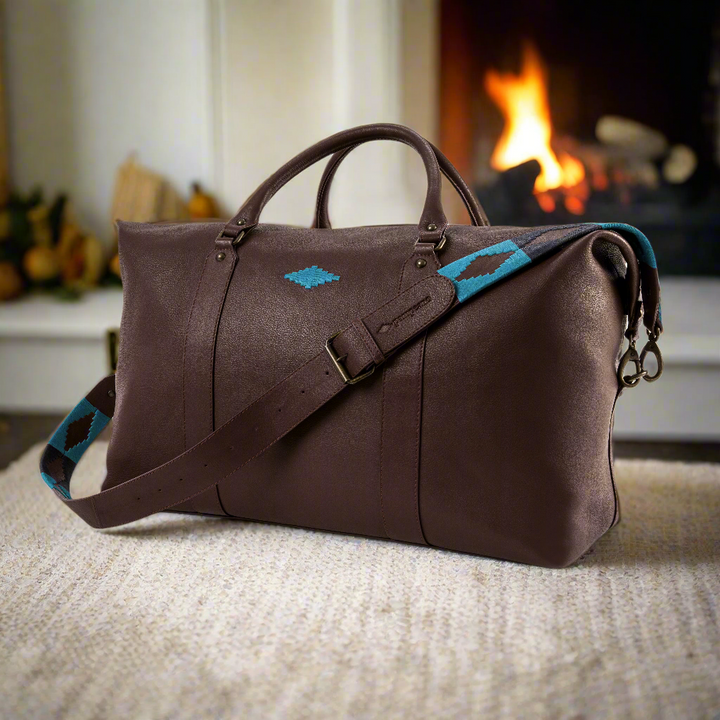 Caballero Large Travel Bag - Brown Leather