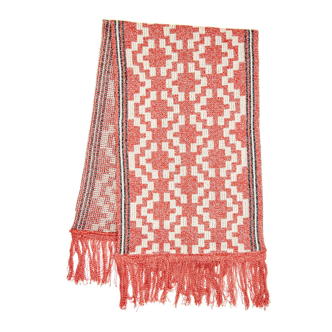 Pampa Cotton Scarf - Red