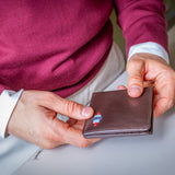Dinero Card Wallet - Brown Leather