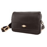 Entregar Messenger Bag - Brown Leather with Cream Stitching