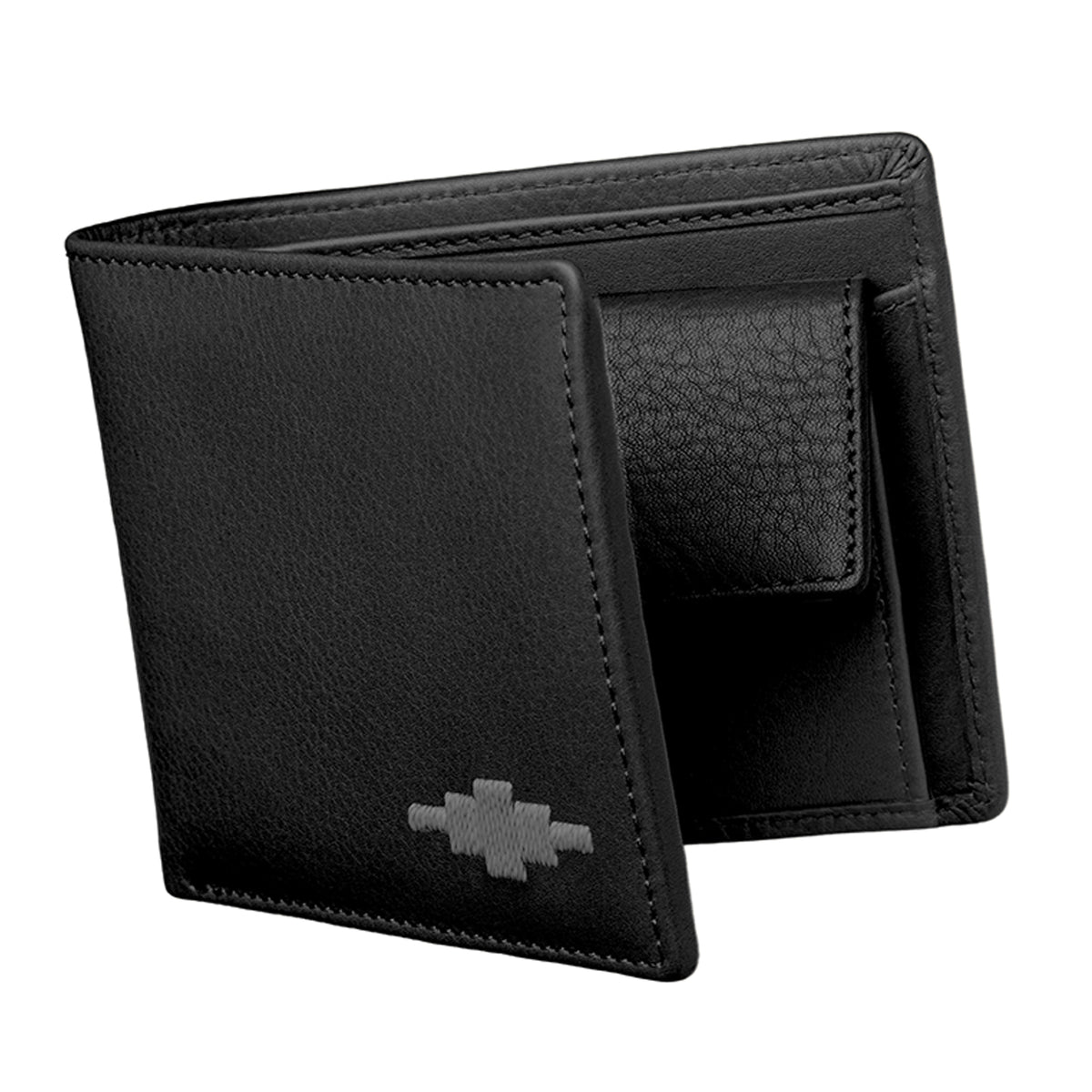 Moneda coin wallet - black leather