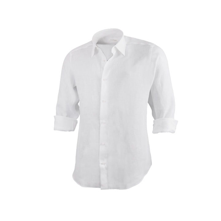 'Novio' Men's Linen Shirt - White