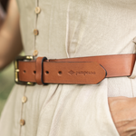 Tan Leather pampeano Belt - 'Abuelo' - pampeano UK