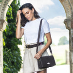 'Estilo' Crossbody Bag - Brown Leather - pampeano UK