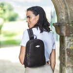 'Viajera' Small Backpack - Navy Leather - pampeano UK