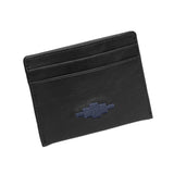 Rombo Card Slip - Black Leather