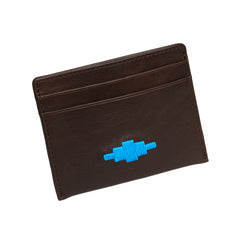 Rombo card slip - brown leather