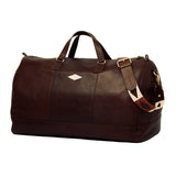 Traje Holdall - Brown Leather with Cream Stitching