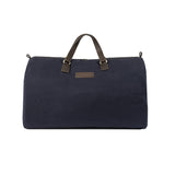 Traje Holdall - Brown Leather and Navy Canvas