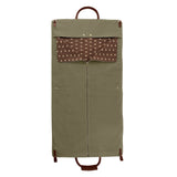 Traje Suit Cover - Brown Leather and Forest Canvas
