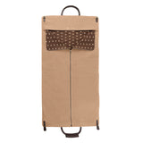 Traje Suit Cover - Brown Leather and Sand Canvas