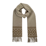 Azteca Wool Scarf - Cream