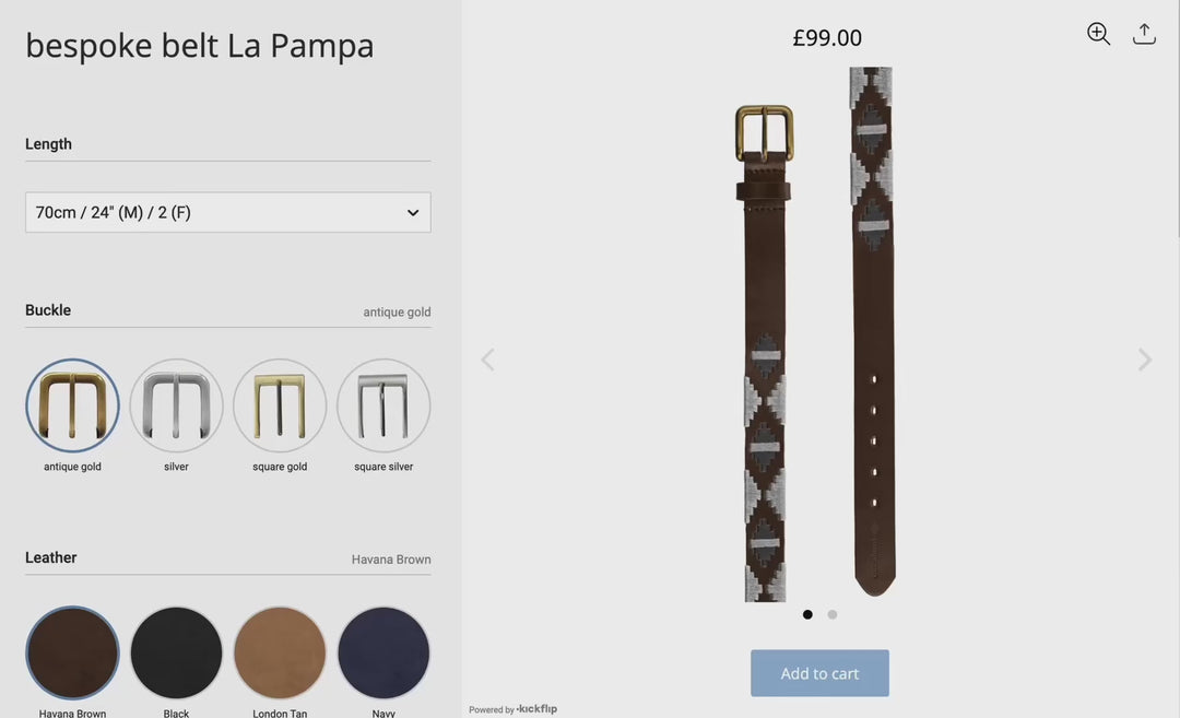 Design Your Own pampeano Belt Style - La Pampa