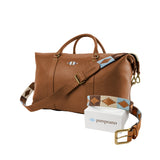 Valgfritt pampeano-skinnbelte og stor reiseveske i skinn – gavepakke